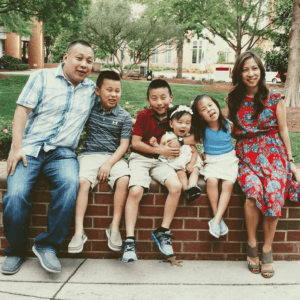CEO Chris Chuang and his family