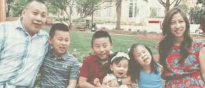 CEO Chris Chuang and his family